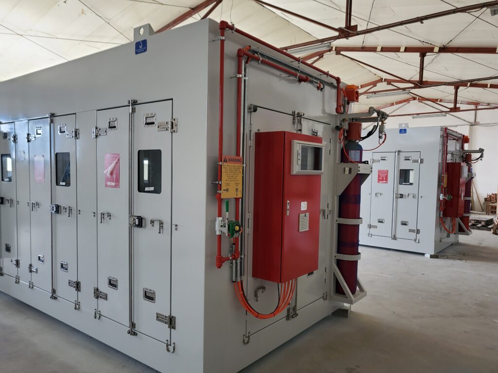 fire-fighting and soundproofing cabin for PPA engine